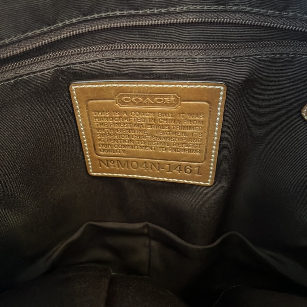 Vintage Coach Large Signature Tan Hobo Shoulder Bag - Picture 8 of 9